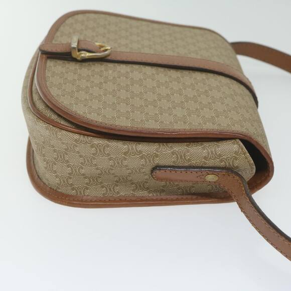 CELINE Macadam Canvas Shoulder Bag Beige - Picture 4 of 12